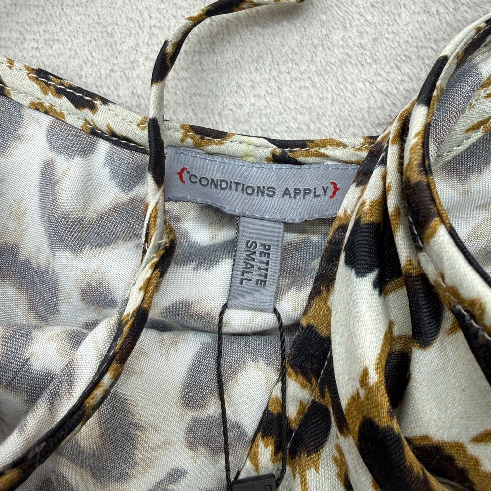 Conditions Apply Anthropologie Elva Slip Maxi Dress Women Small‎ P Leopard Print - Picture 10 of 15